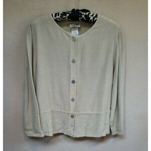 New 2 PC Alabama Cotton Co Top/Cardigan Maxi Skirt Set Small Medium Khaki Tencel